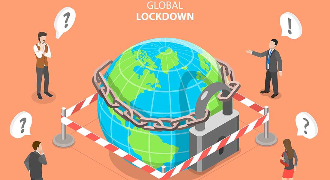 Global lockdown. Photo: Colourbox