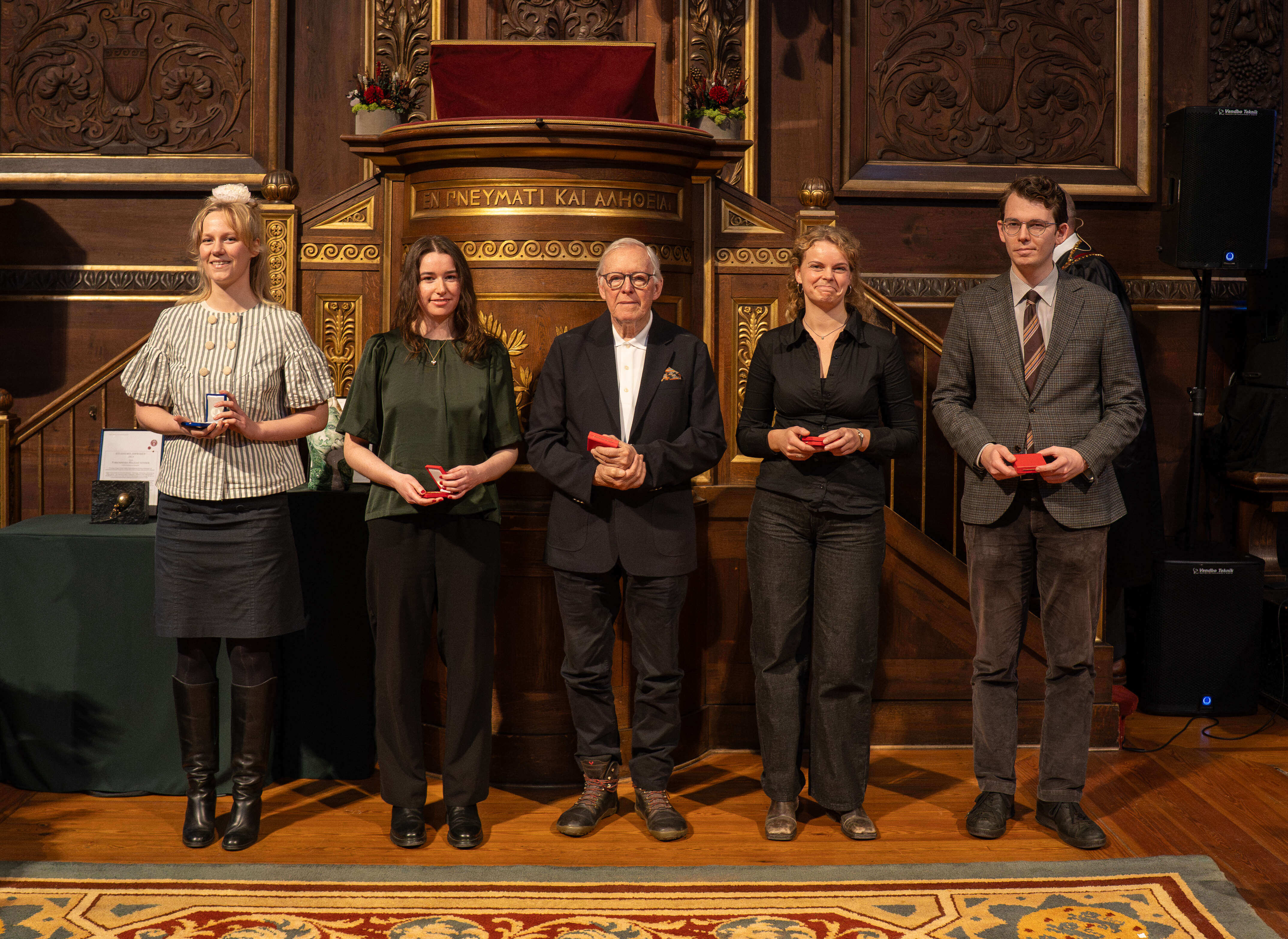 Sofie Læbo Astrupgaard with the other medalists
